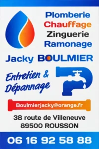 Jacky Boulmier - Plombier Chauffagiste à Rousson